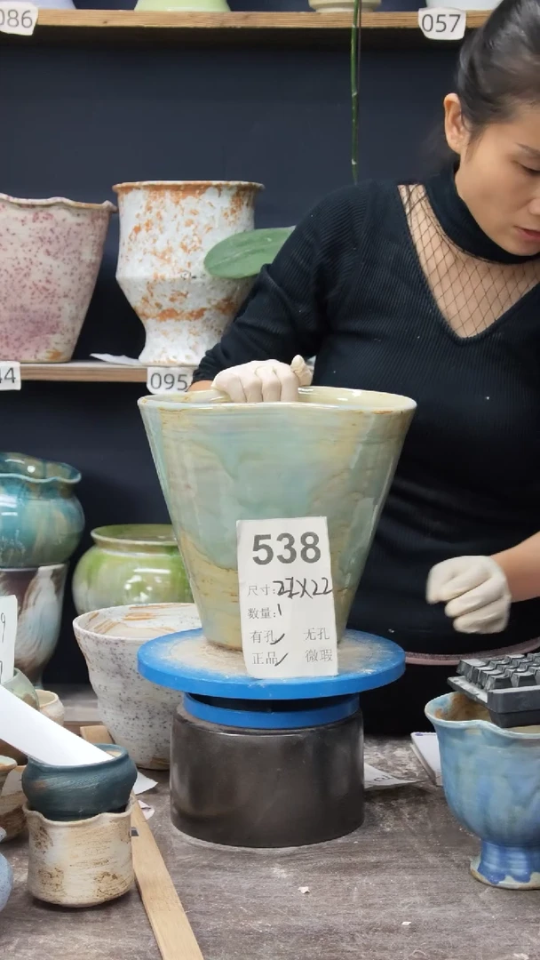 江西景德镇花盆微瑕538