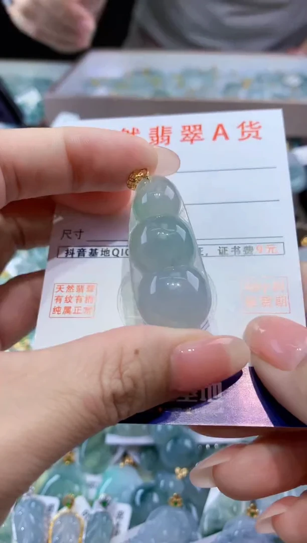 颈饰未镶嵌翡翠天然翡翠A货挂件