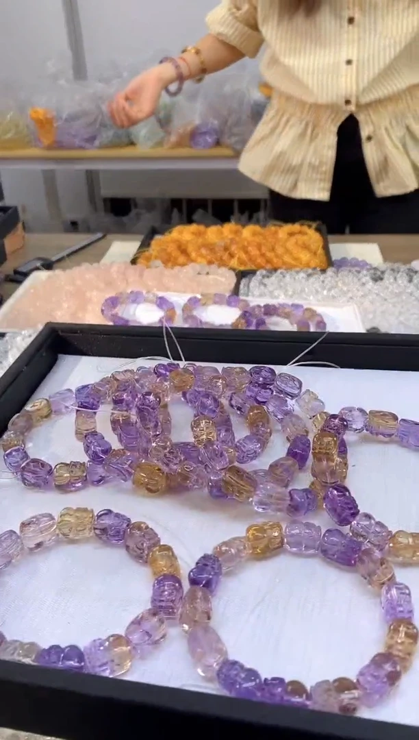 【闪购商品】水晶手串未镶嵌005/多样性发其一/卡9