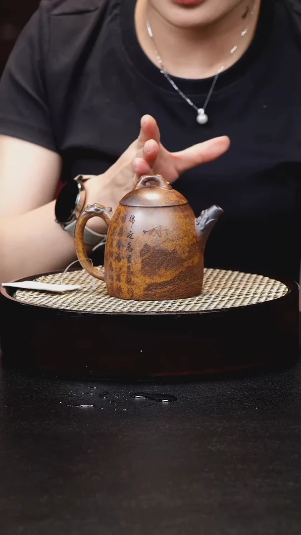 茶壶紫砂紫砂龙骨秦权