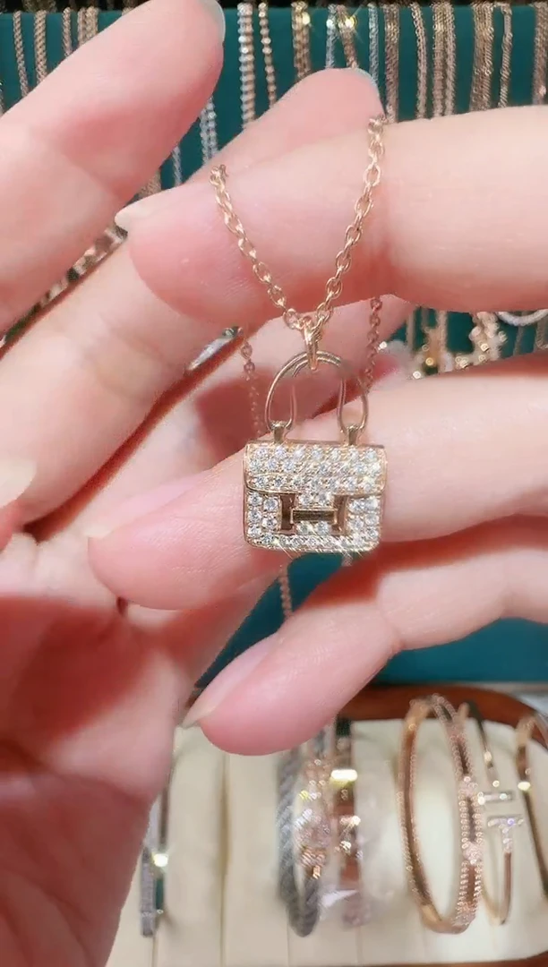 18K金镶嵌套链钻石套链