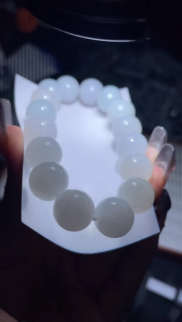 定制翡翠未镶嵌天然缅甸A货翡翠手串6