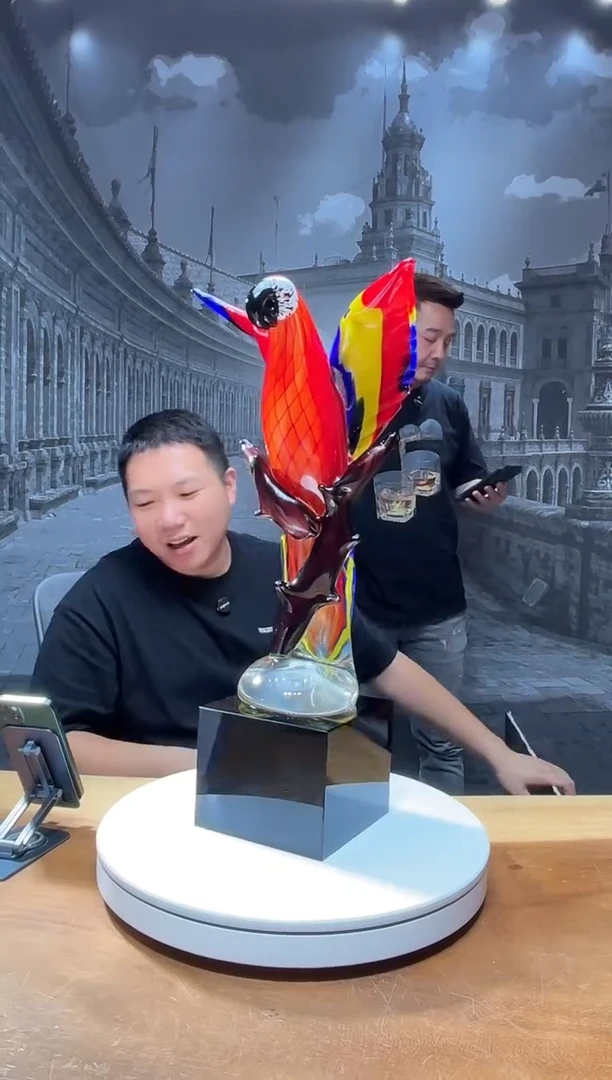 茶宠巴比特美学 鹦鹉+底座