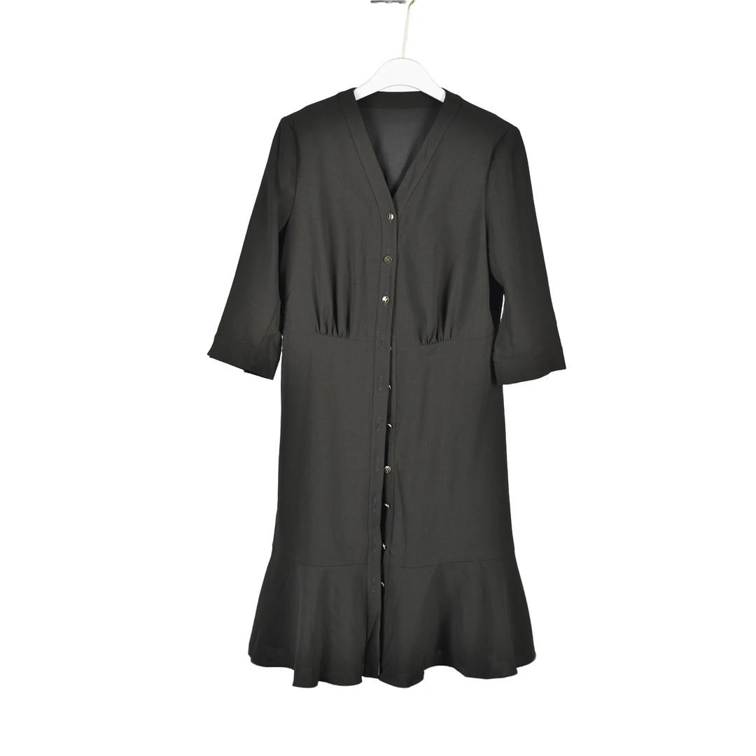 【】深圳时尚女装ONEB-连衣裙0248-黑色大一码