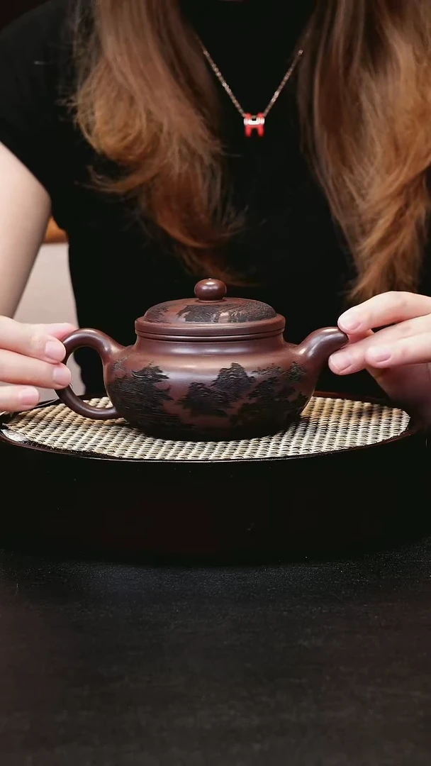 茶壶紫砂宜兴茶壶h60508