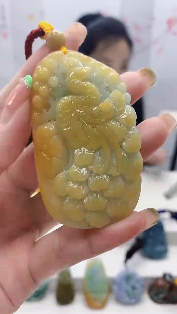 未镶嵌定制翡翠5160ry-毛货挂件72