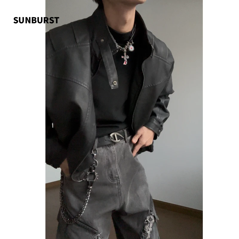 SUNBURST秋冬美式高街痞帅简约夹克外套男女