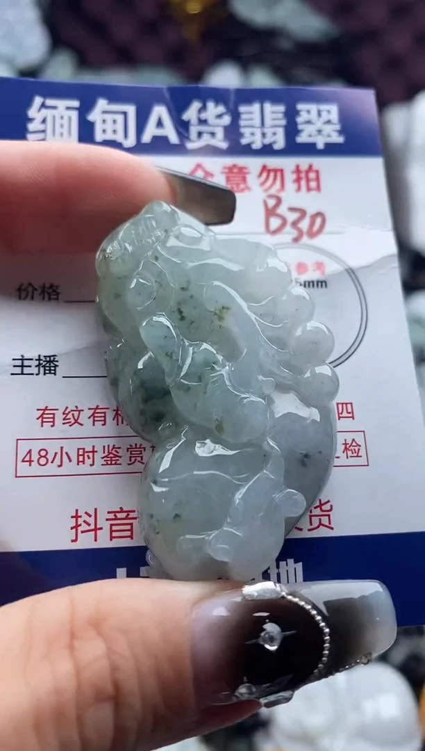 翡翠未镶嵌吊坠(不含链)1