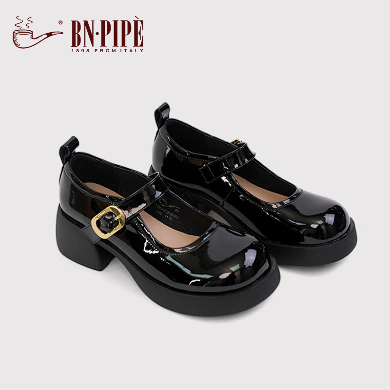 BN.PIPE/百年烟斗新款玛丽珍女鞋纯色百搭学院风气质女鞋
