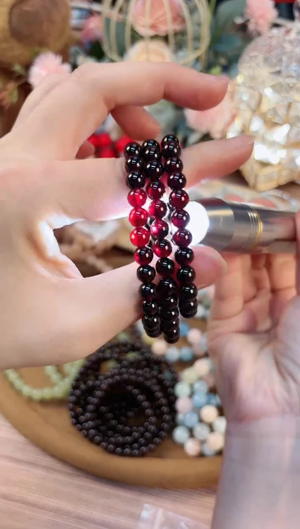 【闪购商品】石榴石手链未镶嵌DFC0009石榴石6+