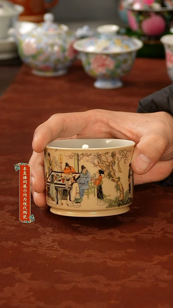 陶瓷景德镇手工手绘美器123