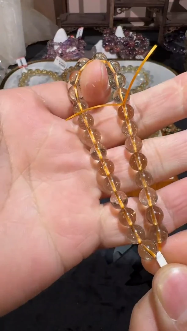 未镶嵌手串发晶SJ-770金发晶