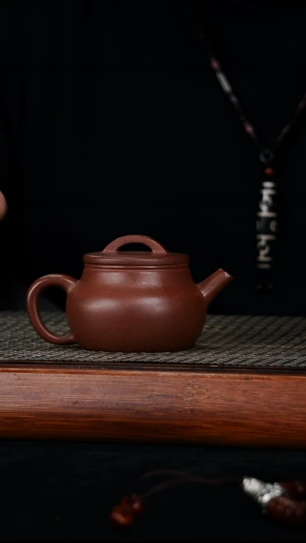 茶壶紫砂原矿紫泥汉瓦170cc