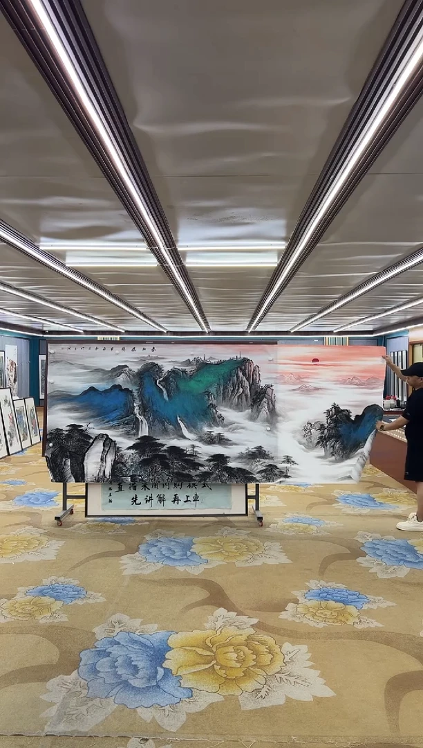 绘画八*M张伦玉-大丈二-山水国画