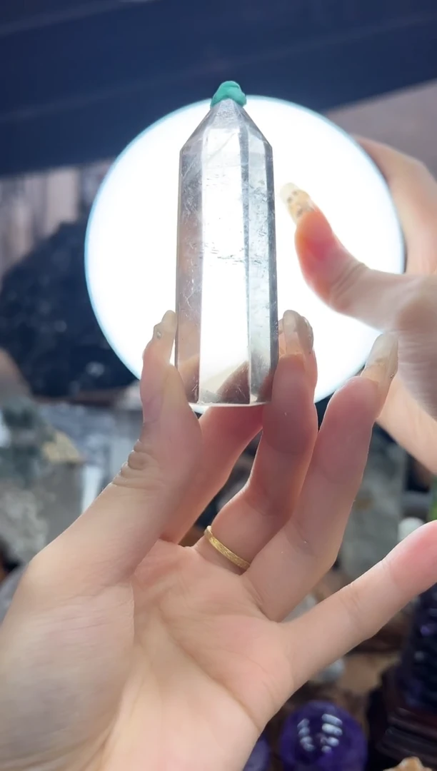 未镶嵌大型摆件（非配饰）水晶茶水晶柱子153
