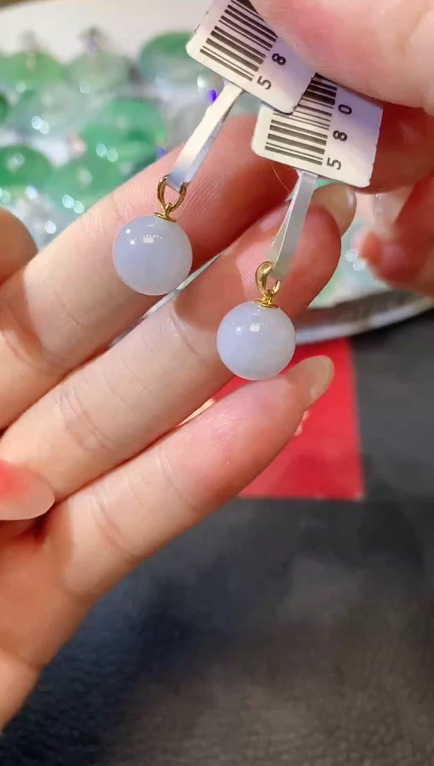 【闪购商品】翡翠吊坠(不含链)18K金镶嵌A1 多样性发货一件 不退换