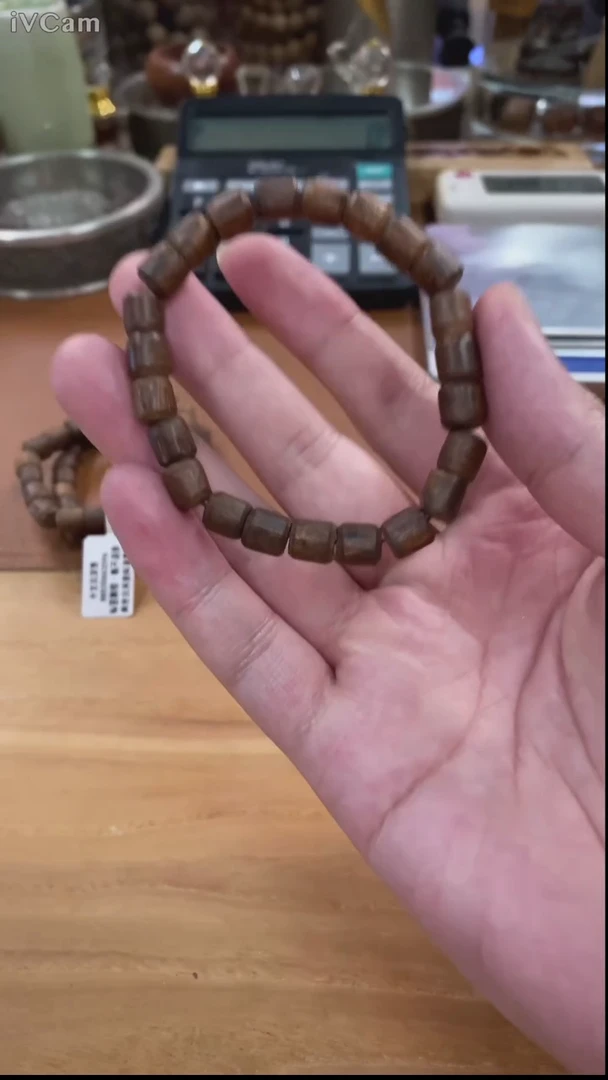 手串沉香芽庄红土棋沉水桶珠030113591