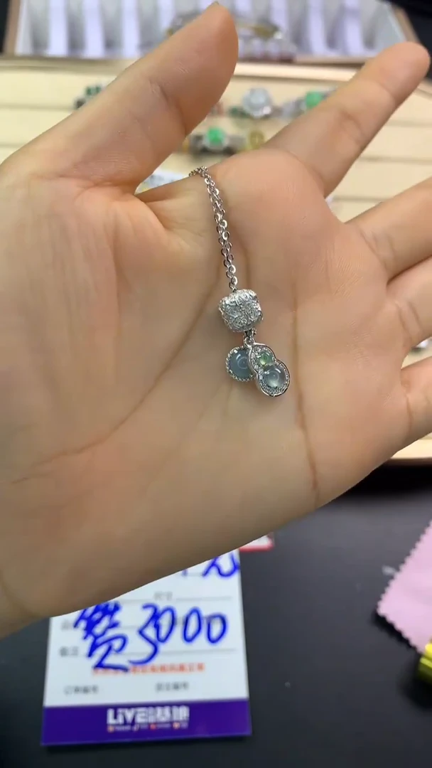 翡翠戒指银S925镶嵌翡翠 蛋面 银S925镶嵌