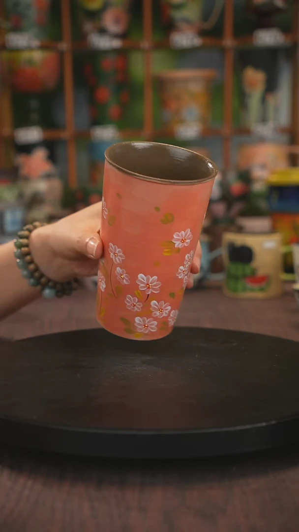 紫砂油画手绘釉下彩