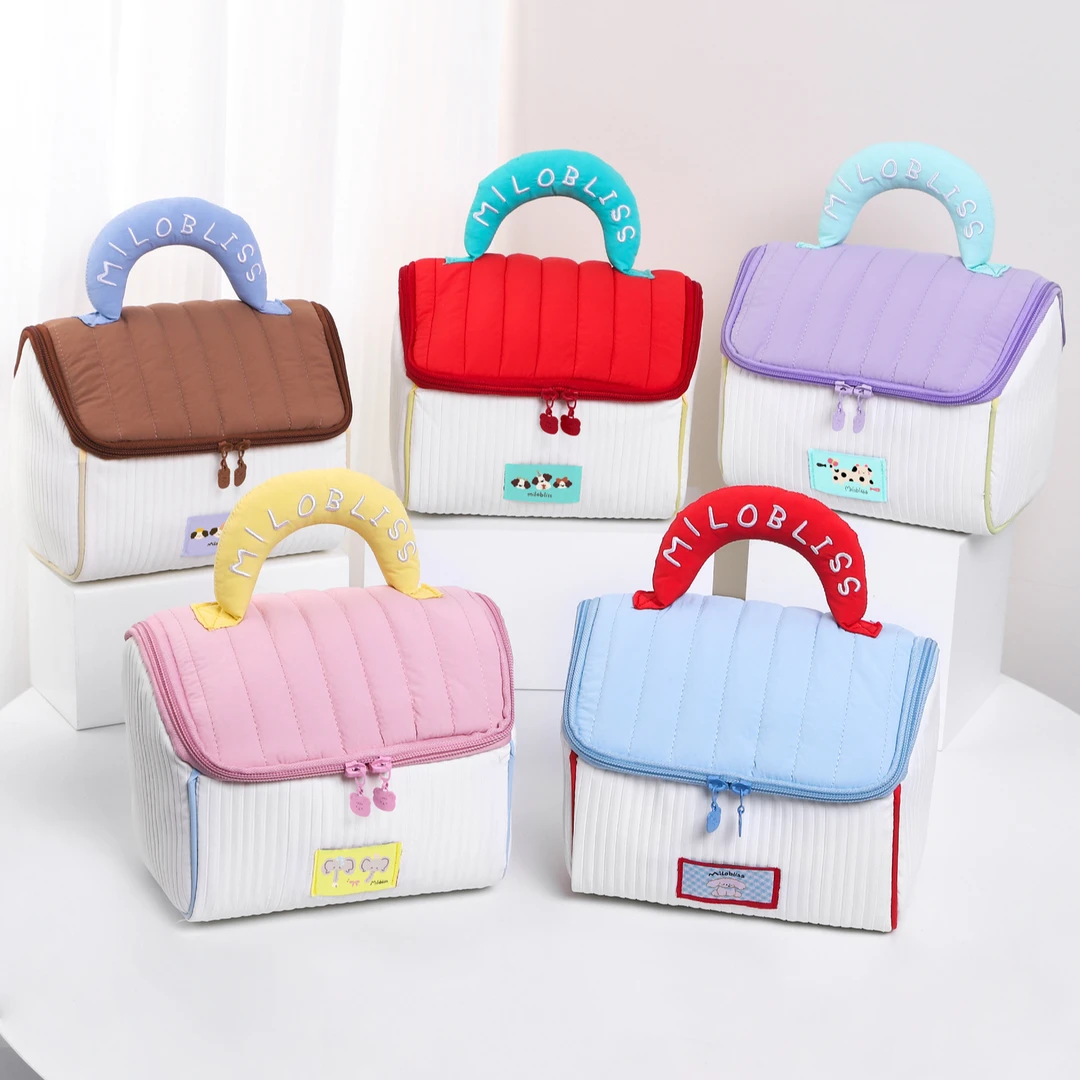 可爱小屋化妆包大容量高级感洗漱包高颜值小房子手提化妆品收纳包