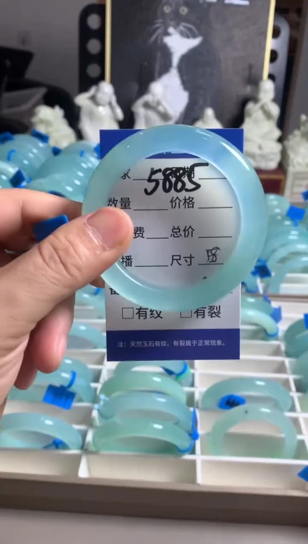 蛇纹石玉未镶嵌手镯5885