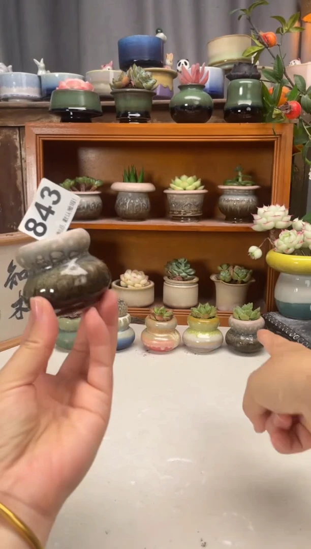 瓷片**843知木小芳花盆
