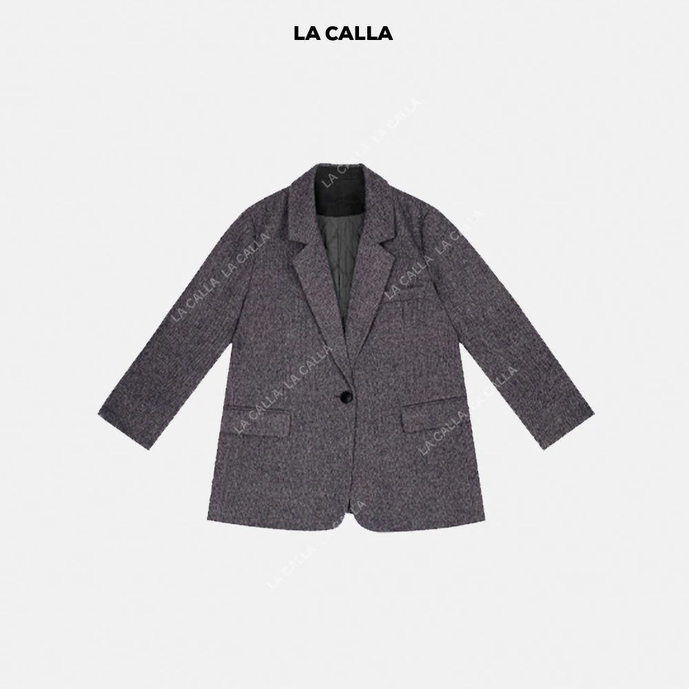 LA CALLA巴黎老钱紫气质拉满经典西服外套YY1727