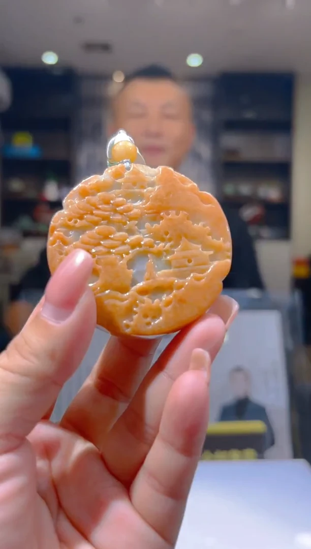 颈饰未镶嵌翡翠17/1025/C/发其一件/山水