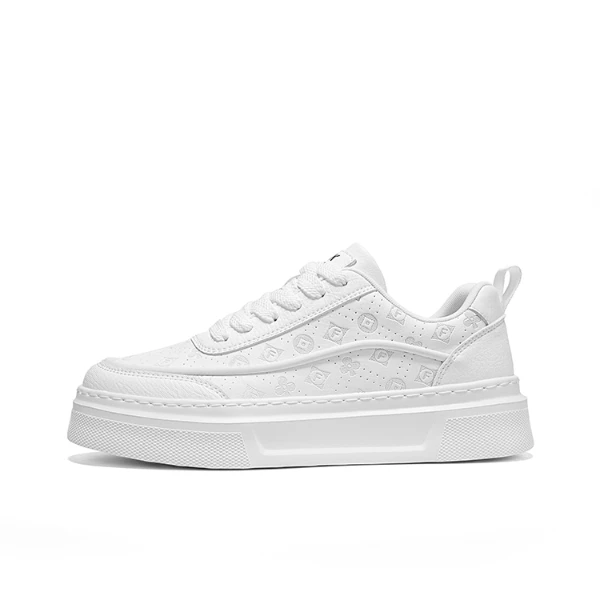 【爆款举荐】秋冬新款透气增高百搭休闲男女小白鞋板鞋真皮麦色潮鞋