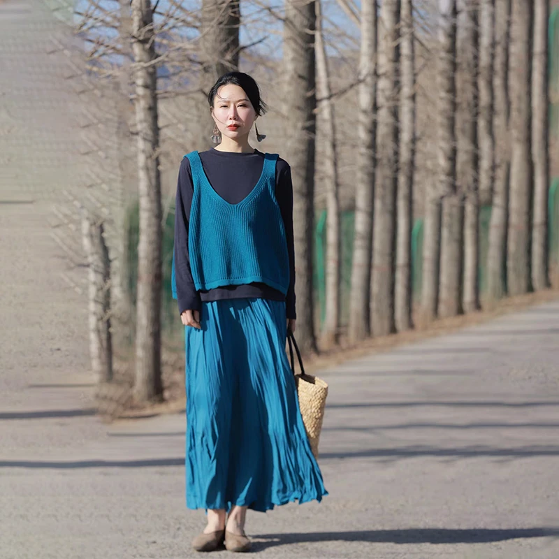 【那尚新品】简约百搭多色针织马甲3001