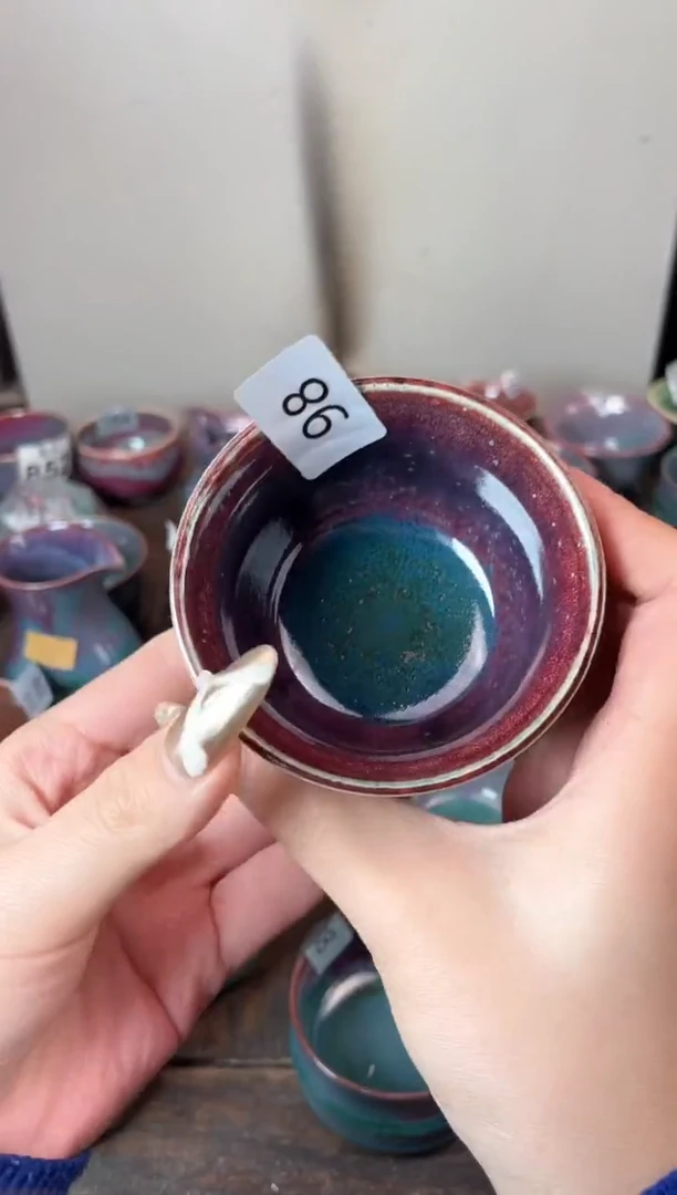 【闪购商品】摆件钧瓷手工茶器窑变