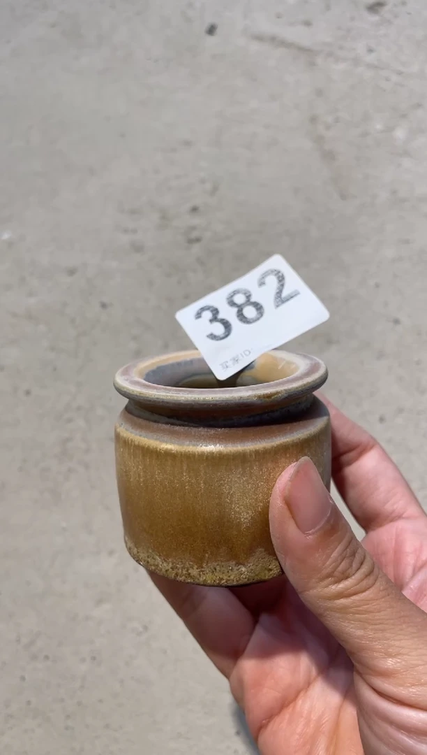 瓷片侧***笑381微瑕知木小芳花盆