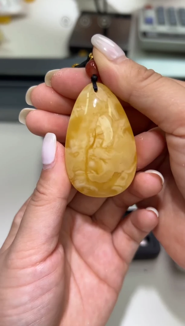裸石琥珀未镶嵌琥珀蜜蜡吊坠
