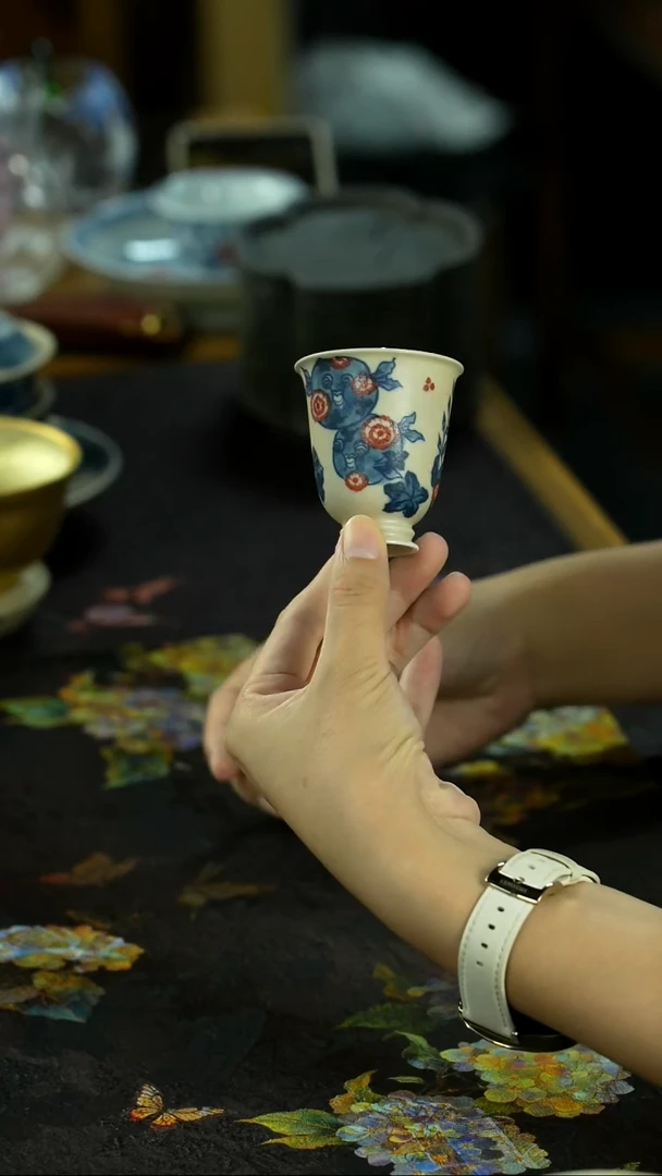 中秋国庆景德镇手绘瓷器