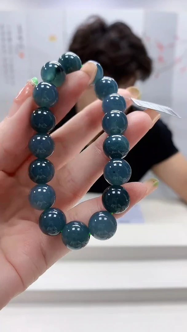 未镶嵌定制翡翠5145ry-毛货手串45