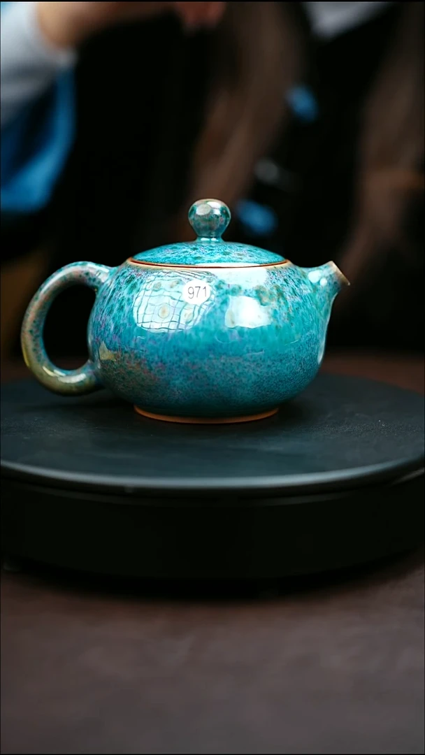 971#原矿钧瓷炉钧釉西施壶