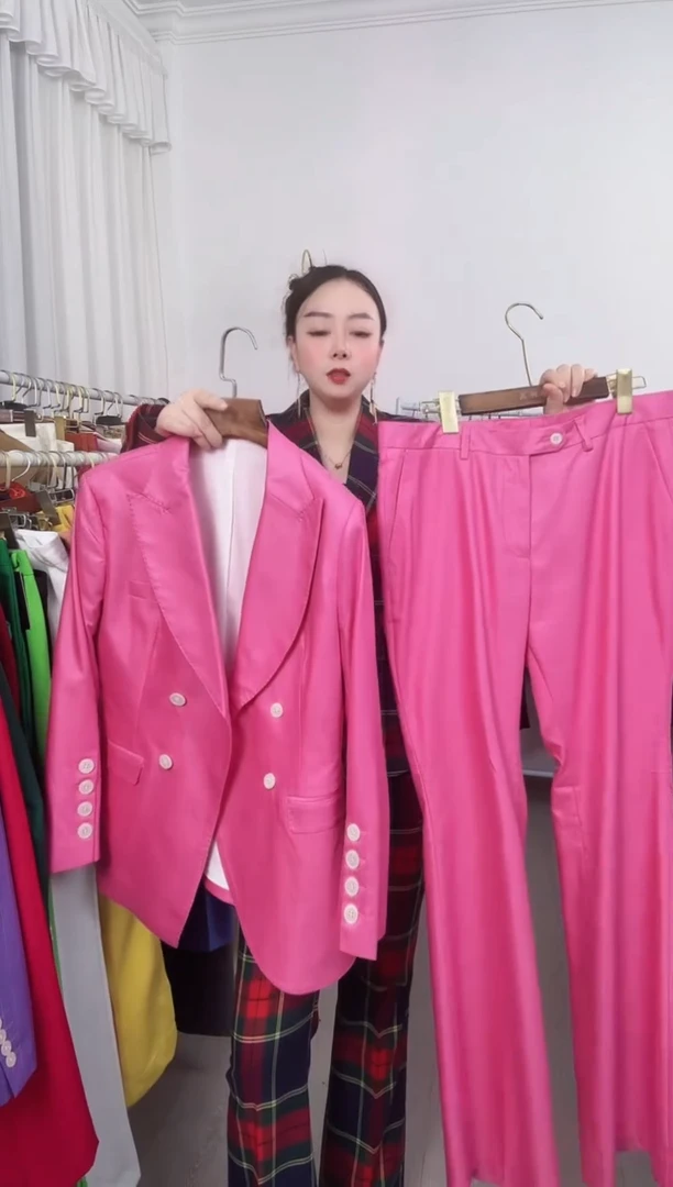 XL码喇叭裤套装