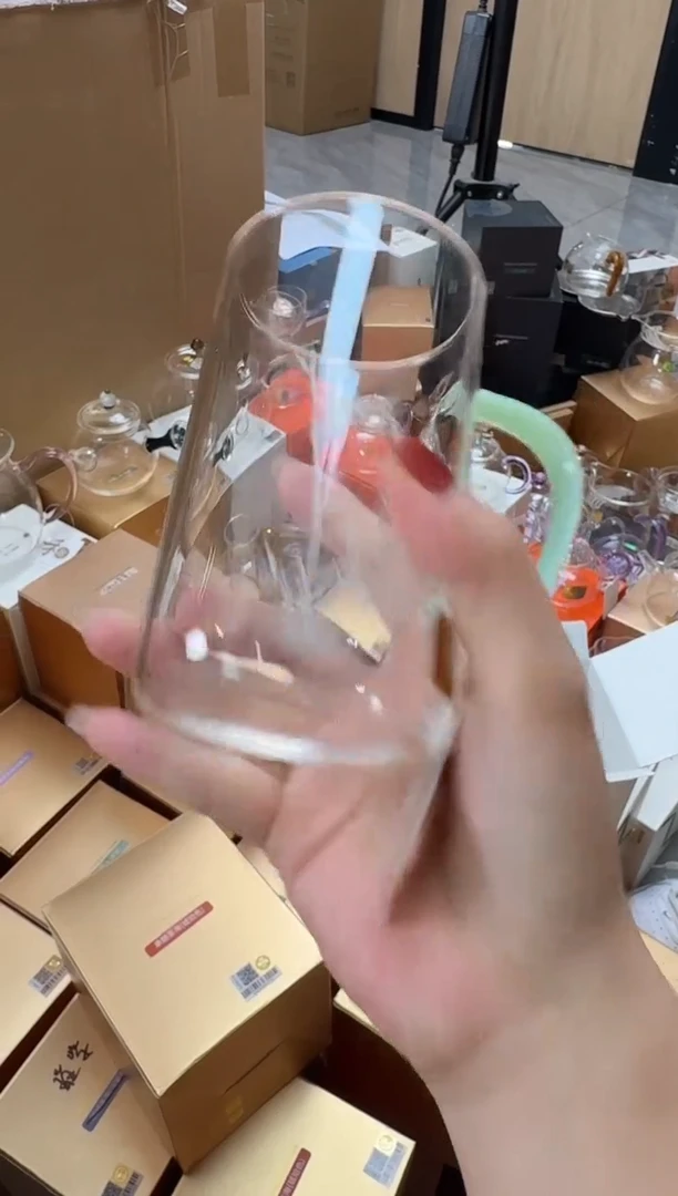 @@禾器晶彩清简杯节节高升浅玉