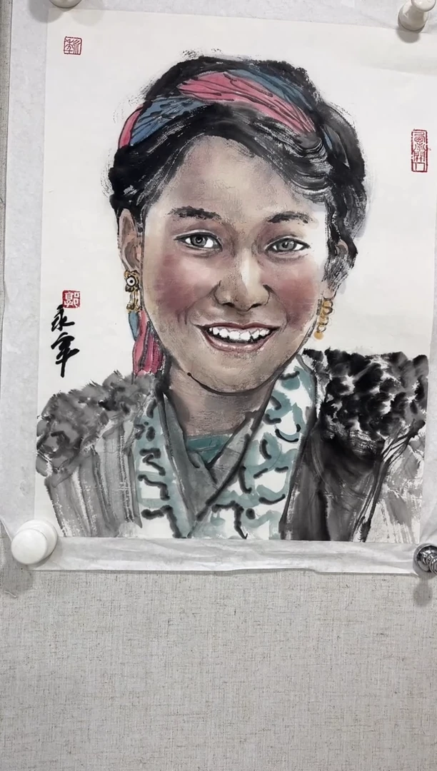 国画  郭永年老师一平尺35*45