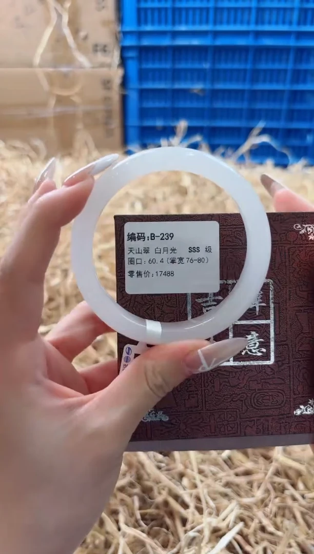 未镶嵌手镯石英质玉B-239