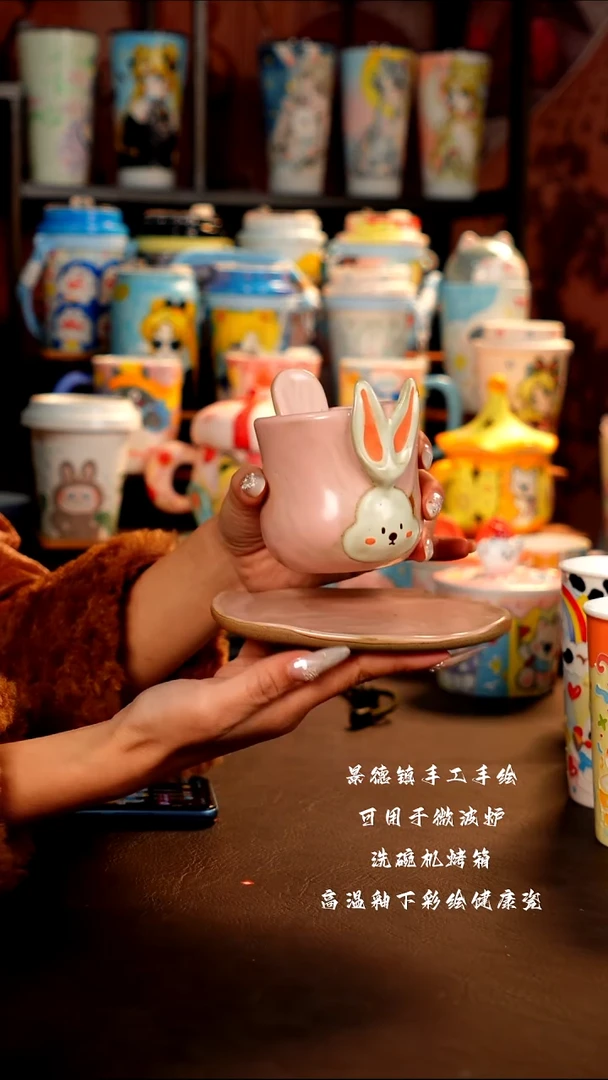 景德镇设计款手工手绘杯杯