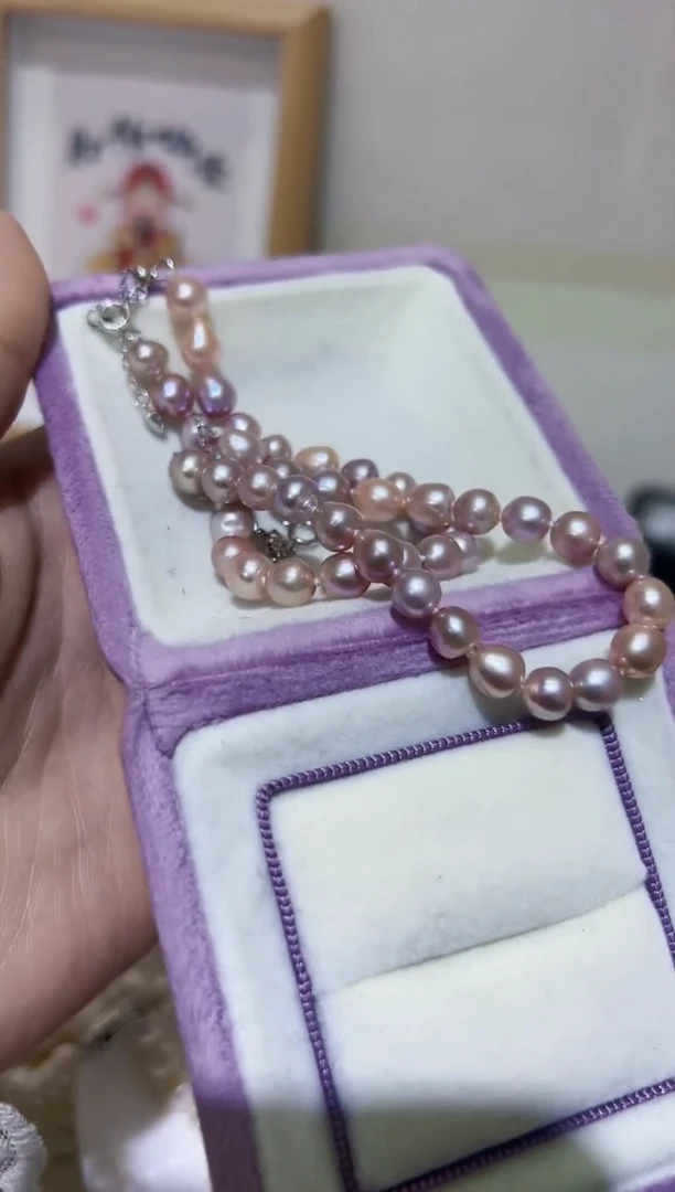 【闪购商品】淡水珍珠手链银S925镶嵌13淡水珍珠58.88发一条