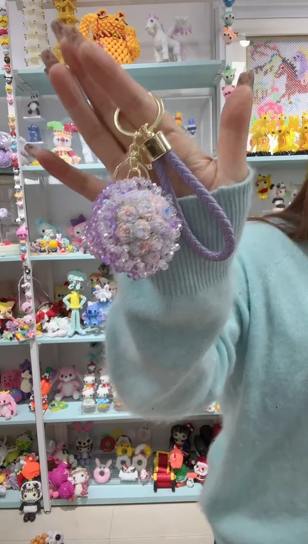 玻璃04030软胶花手捧花材料包1套紫色带皮绳