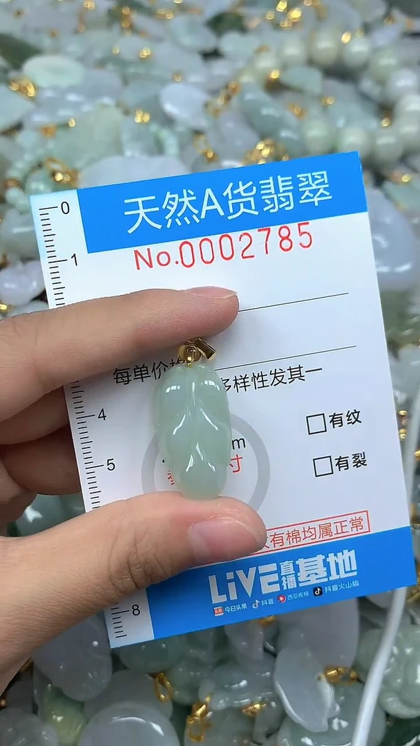 颈饰未镶嵌翡翠净货挂件-2785