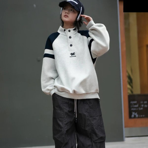 2025秋季新款男童卫衣中大童男孩衣服休闲套头韩版潮牌25QS1010