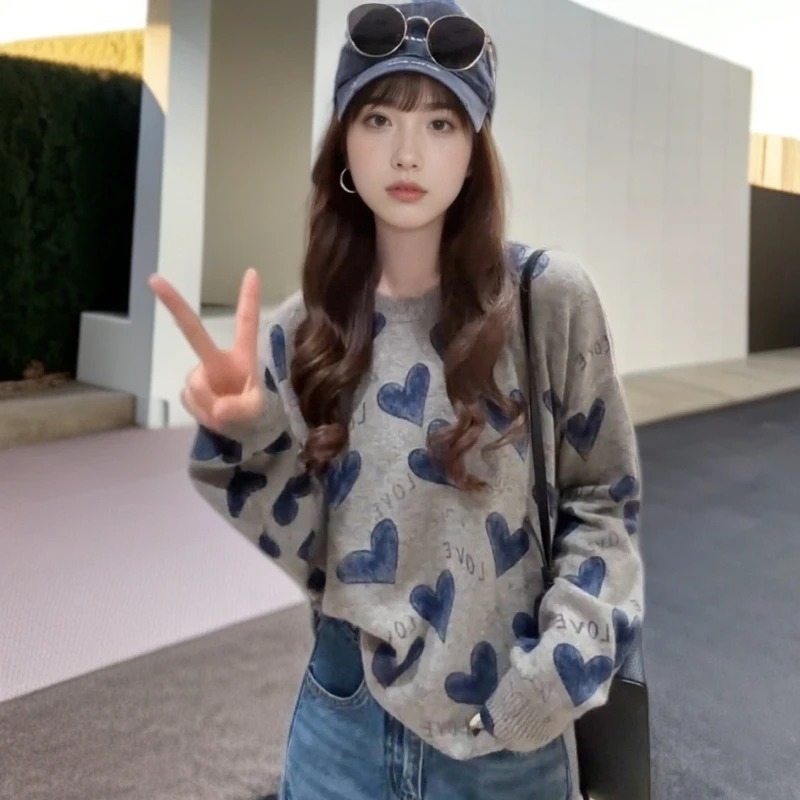 大码设计感软糯毛衣女装秋季新款洋气时尚长袖衫胖MM显瘦减龄上衣