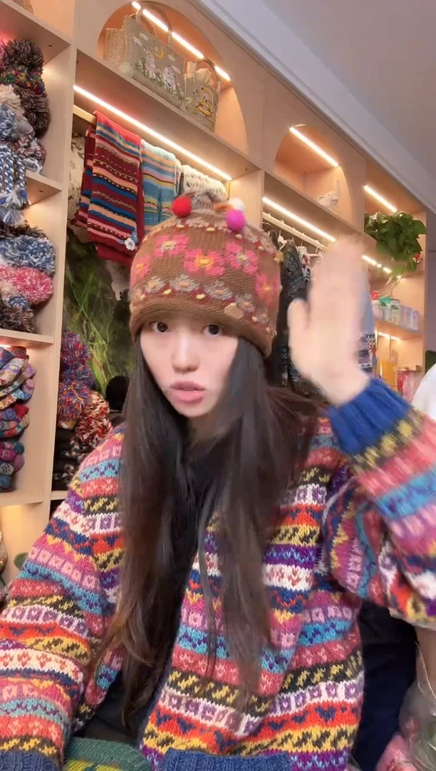 羊毛咖色美拉德冷帽
