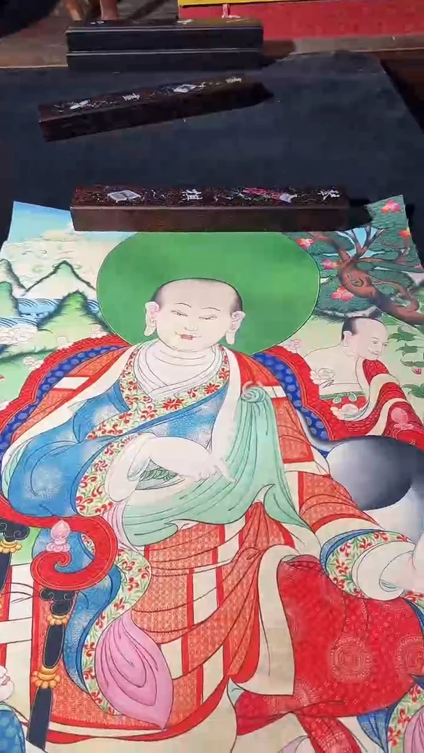 卷轴画藏式珍藏彩绘艺术馆41