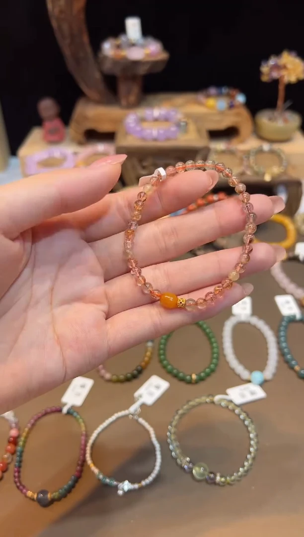 水晶手链未镶嵌手饰@@F3515