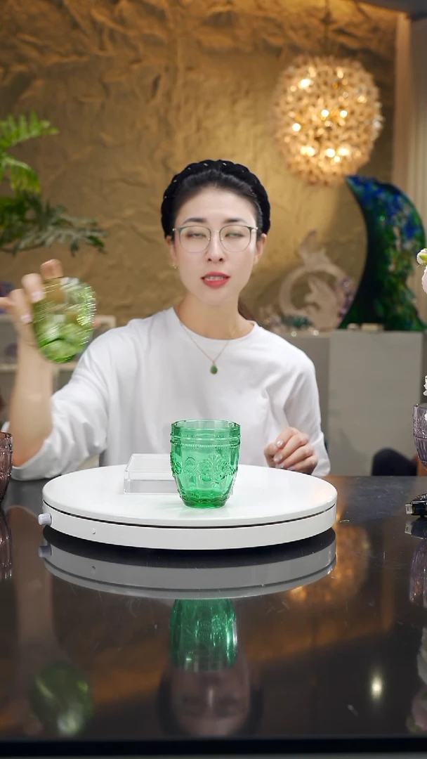福利绿色水杯一套8只